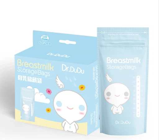 Спеціальна друкована пластикова стояча упаковка Багаторазові мішки для зберігання грудного молока для домашніх тварин/Pe без BPA